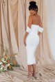 Śmietankowa sukienka off shoulder (42)