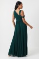 Ciemnozielona sukienka maxi (40)