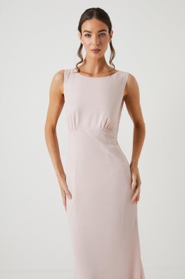 Pudrowy róż błyszcząca sukienka (38)