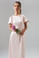 Różowa satynowa sukienka maxi (15-16L)