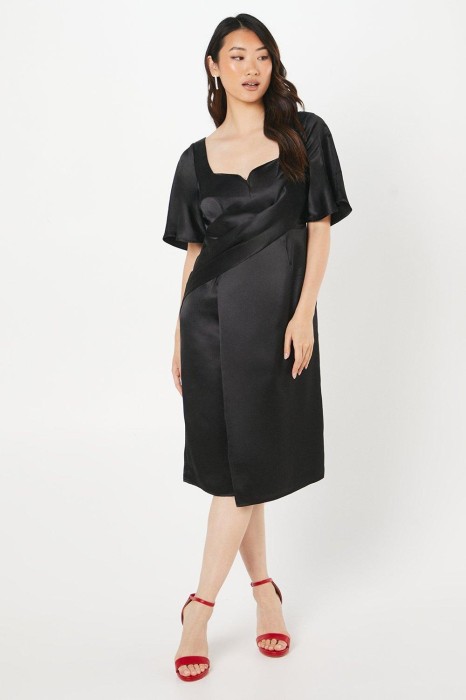 Czarna satynowa sukienka midi (36)