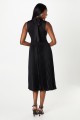 Czarna plisowana sukienka midi (40)
