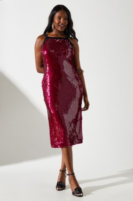 Cekinowa sukienka midi (38)