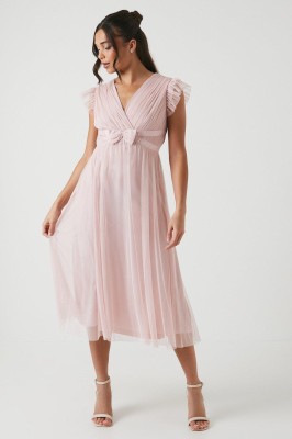 Różowa sukienka midi (38)