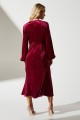 Bordowa aksamitna sukienka midi (38)