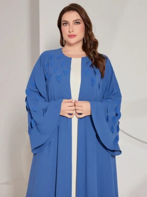 Długi kardigan szerokie rękawy (0XL)