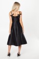 Czarna trapezowa sukienka kokardy (34)