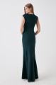 Sukienka maxi butelkowa zieleń (40)