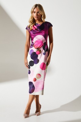 Prosta sukienka midi wzór (32)