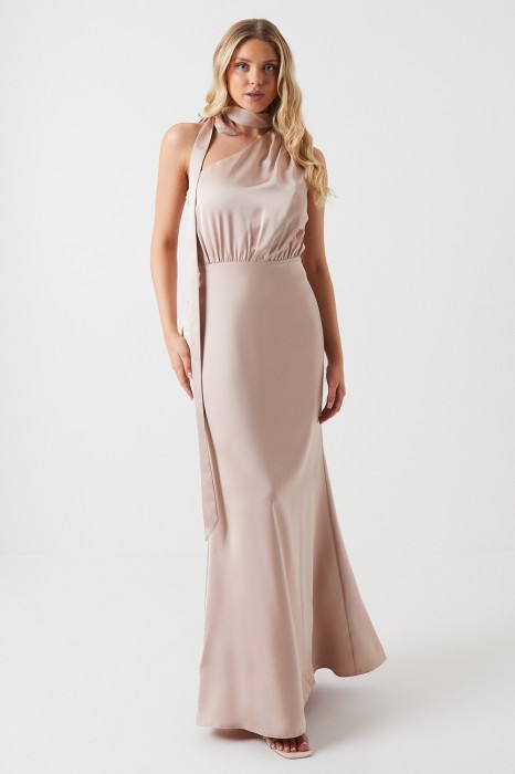 Satynowa elegancka sukienka (44)