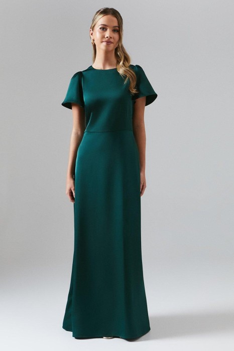 Ciemnozielona sukienka maxi (12-13L)