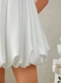 Satynowa sukienka mini cyrkonie (XS)