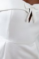 Śmietanowa suknia midi off shoulder (40)
