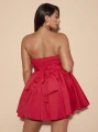 Czerwona sukienka mini (2XL)