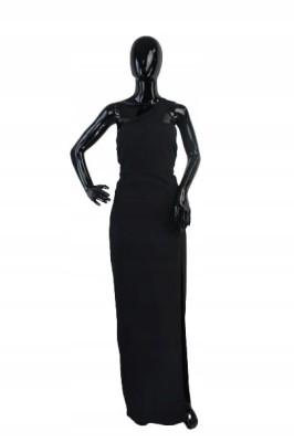 ASYMETRYCZNA CZARNA SUKIENKA (36)