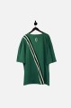 Zielona sukienka t-shirt lampasy