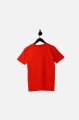 Czerwony t-shirt nadruk logo