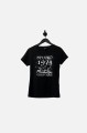 Czarny t-shirt nadruk