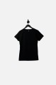 Czarny t-shirt nadruk