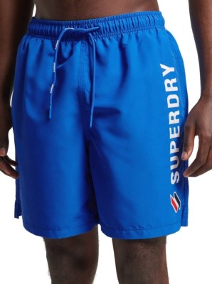 Niebieskie logowane kąpielówki (M)