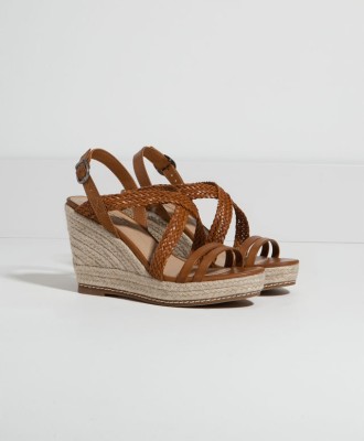 BRĄZOWE SANDAŁY ESPADRYLE (39)