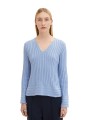 Niebieski sweter v neck (S)