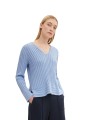 Niebieski sweter v neck (S)