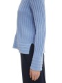 Niebieski sweter v neck (S)
