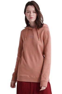 Bluza brudny róż kaptur (L)