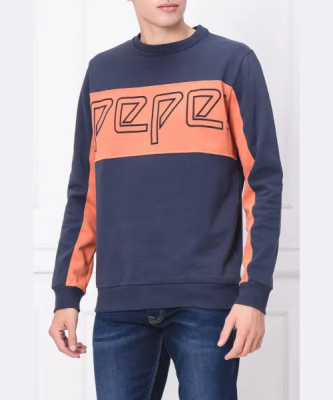 Granatowa logowana bluza (M)