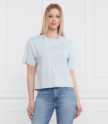 Błękitny t-shirt logo (L)