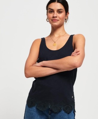 Czarny top hafty (42)