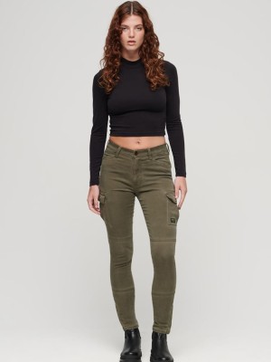 Khaki spodnie rurki (28/32)