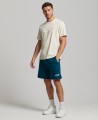 Logowane dresowe spodenki nadruk (S)