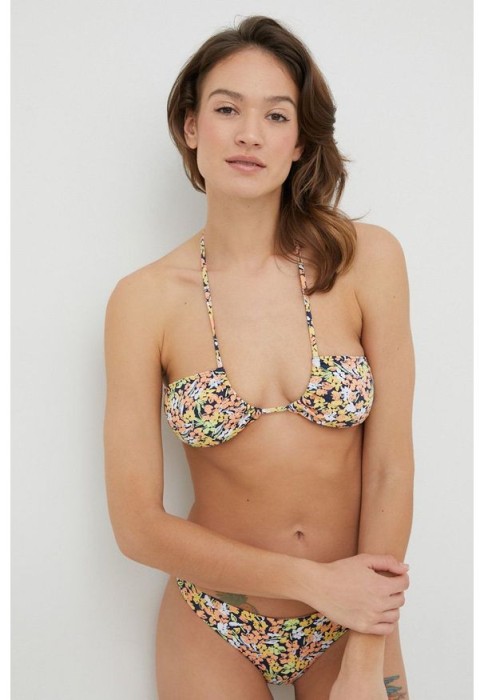 Granatowy top bikini wzór (XL)