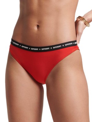 Czerwone figi kąpielowe logo (40)