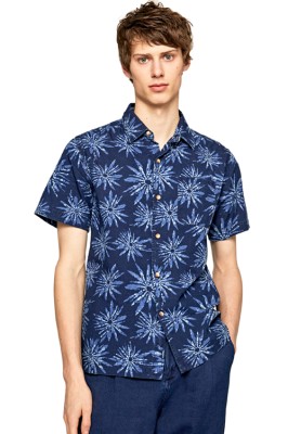 Granatowa koszula wzór (2XL)