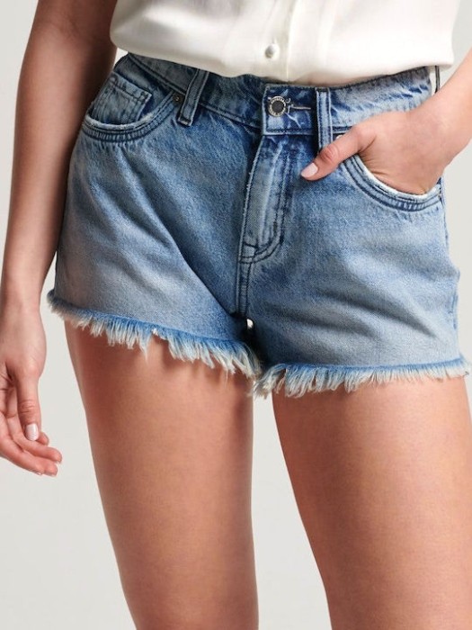 Superdry Women_s Jean High-waisted Shorts Washed Indigo.jpg