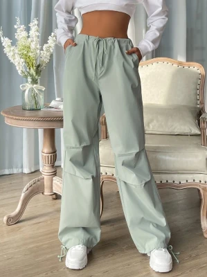 Szałwiowe spodnie wiązanie (XS)