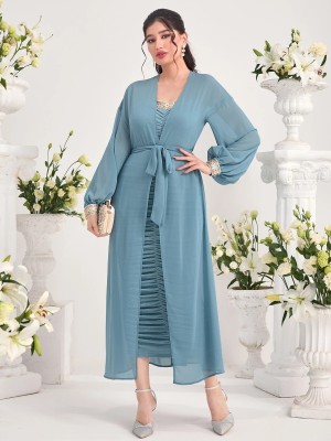 Ołówkowa sukienka kimono (S)