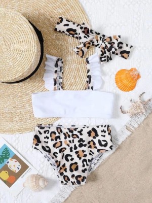 Trzyczęściowy strój kąpielowy wzór (6-9M)