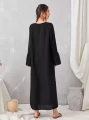 Czarna sukienka v neck (M)
