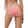 Czerwone figi bikini krata (M)