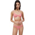 Czerwone figi bikini krata (M)