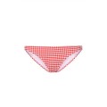Czerwone figi bikini krata (M)