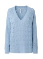 Niebieski prześwitujący sweter (S)