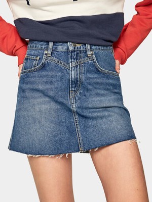 Spódnica jeansowa mini (M)