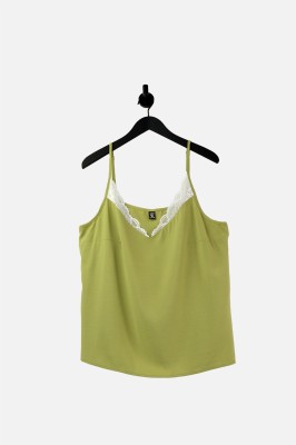 Pistacjowy top koronka (2XL)