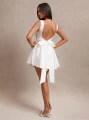 Biała sukienka open back (M)