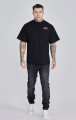 Czarne jeansy slim (34)